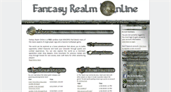 Desktop Screenshot of fantasyrealmonline.com