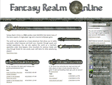 Tablet Screenshot of fantasyrealmonline.com